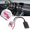 Dweekiy Bluetooth music stereo audio interface adapter adaptor cable, 32 pin cable adapter Aux car Bluetooth kit suitable for A4 A6 R8 RNS-E