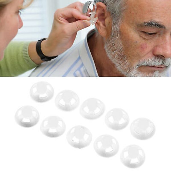 7mm)10PCS Hearing Aid Domes White Single Layer Open Eardrum Tip Single Layer TUA