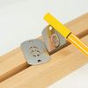 Rectangular Hollowed Stainless Steel Number Tags Key Tags with Two Holes (1-25)