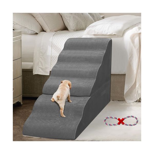 30 inch Dog Stairs for High Beds 30-36 inches Tall, 6 Tier 30IN Pet Steps Sta...