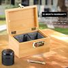 Bamboo Box with Combination Lock Decorative box for Home Locking Storage Bamboo