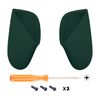 eXtremeRate Racing Green Replacement Handle Grips for Nintendo Switch Pro Controller, Soft Touch DIY Hand Grip Shell for Nintendo Switch Pro Controller - Controller NOT Included