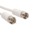 kenable F-Type Plug to Plug Coaxial Cable for Satellite TV 10m White