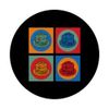 Colorful Pancakes Pop Art Breakfast Fun PopSockets Adhesive PopGrip