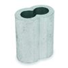 Wire Rope Sleeve, 3/32 in, Copper, PK25, Mfr: 1DLF3-A