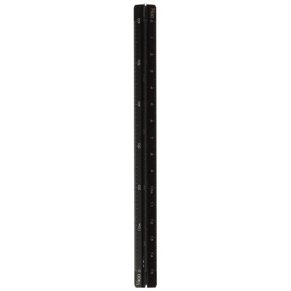 Aluminum Triangular Scale 014-0202 5.9 inches (15 cm) General Black