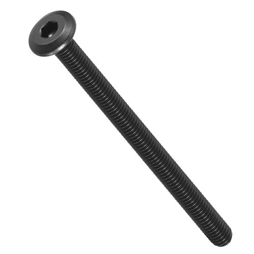 METALLIXITY Flat Head Hex Socket Cap Screws Bolts(1/4"-20x4) 15Pcs, 304 Stainless Steel Hex Socket Furniture Bolts Screws - for Furniture Woodworking Project, Black