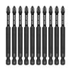 10 x KELSON PH2 90mm Phillips 2 Impact Rated Screwdriver Bits 1/4" Universal
