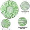 SMILCO Shower Cap, 4 Pack Shower Caps for Women, Double Waterproof Layers Shower Cap, Reusable EVA Hair Caps for Women Hair Protection