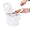 Minky White Compost Food Caddy, One Size