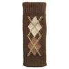 Cogit Non Slip Chair Socks Argyle Dark Brown