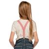 Childrens 1-5 Years Plain Coloured fully adjustable Elasticated Clip on Braces/Suspenders - Light Pink