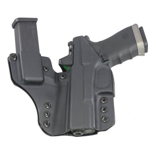 Fierce Defender IWB Kydex Holster Compatible with Glock 19 23 32 -The +1 Series -Made in USA- GEN 5 Compatible (Gunmetal Grey)