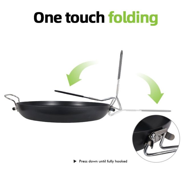 Vildmarks iron pan - Outdoor pan with folding handle / DIY handle