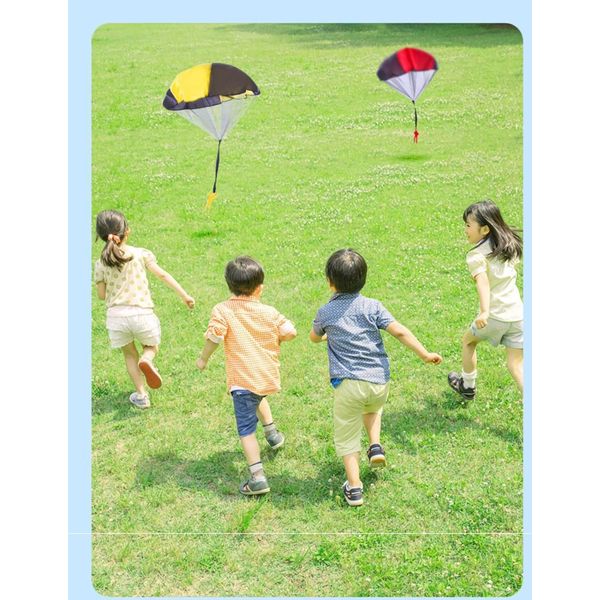 WaHomeFm 6 Pcs Parachute Toy Children's Flying Toys Parachute Army Men Parachute Flying Throwing Toy for Kids Outdoor School Toys