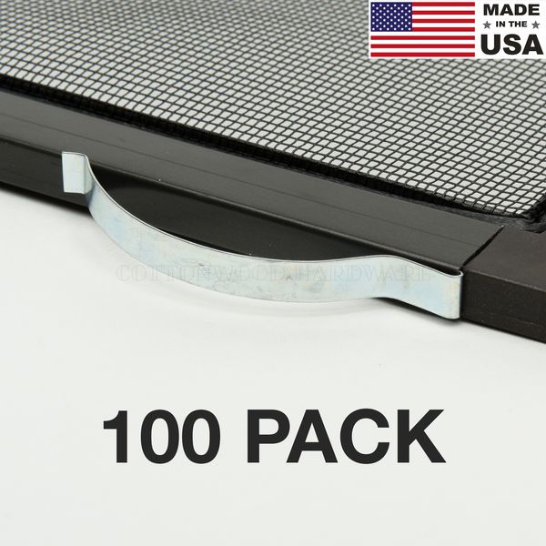 100 PACK - Window Screen Spring, Insect Screen Corner Spring, Corner Leaf Spring