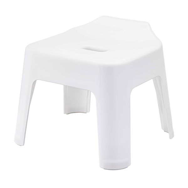 Yamazaki 5383 Hanging Bath Chair, White, Approx. W 13.4 x D 12.6 x H 11.4 inches (34 x 32 x 29 cm), Seat Surface: Approx. 9.8 inches (25 cm), Tower, Breathable, Easy to Dry