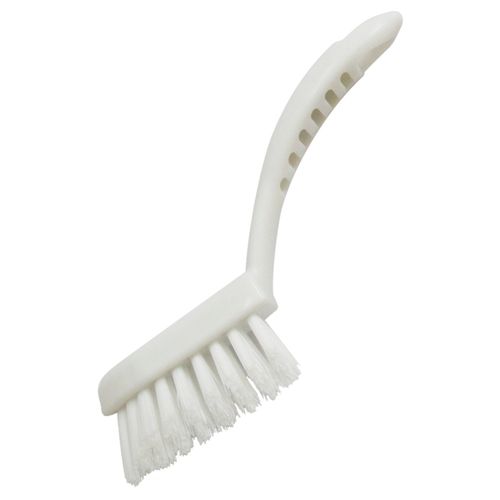 Kikuron Mini Bath Brush, Small, Compact, White, 1 Piece, Bath Cleaning, Bathroom Wash, Tile Joint, Faucet Drain Opening, Made in Japan