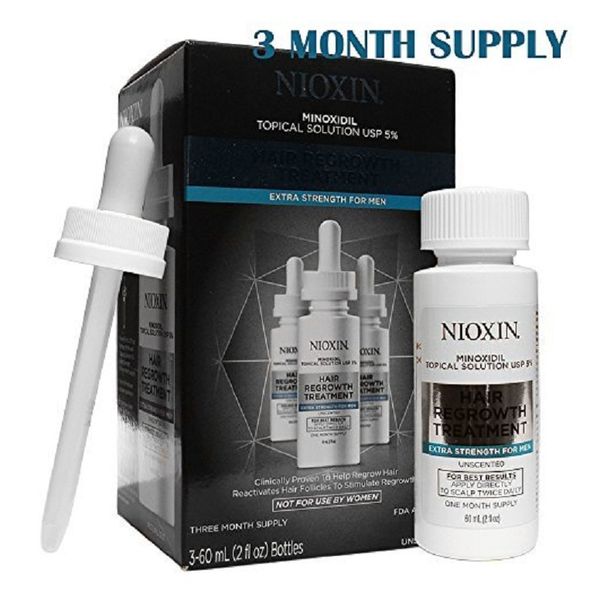 Nioxin Hair Regrowth   Men 60ml / 90 days 6 oz ( 2 oz x 3 PC) -EXP(12-2024)