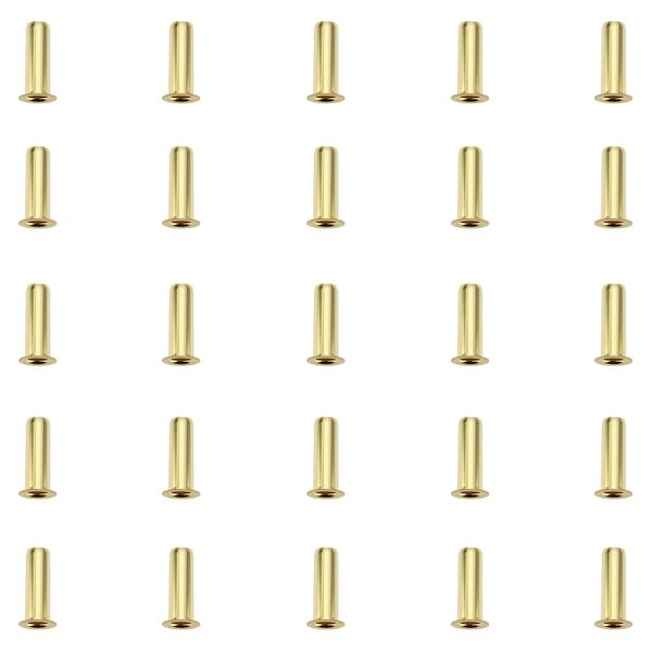 ECSiNG 100pcs Brass Compression Insert Suitable for 1/8inch Tube Outer Diameter for Water Oil Air Pipe