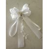 BowFancyFL First Communion Bow for Baptism White Bow for Girls