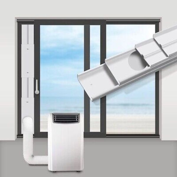 INOMO Portable Ac Window Vent Kit with One Flat-mouth, Sliding Window Kit