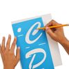 Westcott LetterCraft Stencil, Brush Font, 4-Inch Characters (15938)