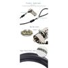 CaLeQi Combination Security Lock Cable for Notebook Laptop Pc Computer Monitor lcd - 2m Cable Black (1pcs)
