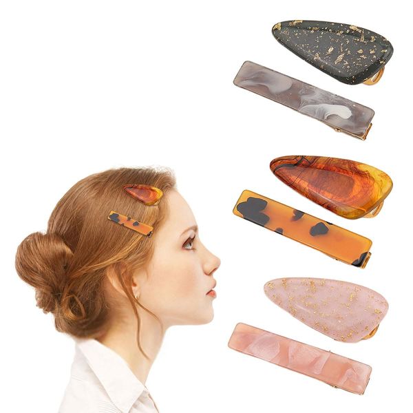 scicent Haarklammern 6 Stück Nahtlose Haarspange Niedlich Haar Pin Curl Clips Haarklammer Mode Haarclips Erstellen Sie eine Mode-Frisur Haarnadeln - 28612