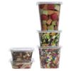 Safe-T-Fresh Squareware 8 oz Clear PET Plastic Clamshell