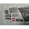 1983 atc 200x 10pc decals warning kit stickers graphics Trike frame labels 83'