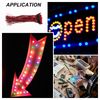 sourcing map 50pcs 3mm LED Diode Lights, Red Light DC 12V Pre-Wired Small Emitting LED Light High Brightness