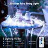 200 Led Pure White Usb String Lights Flexible Waterproof Twinkle Fairy Lights