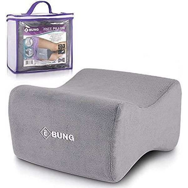 EBUNG Memory Foam Knee Pillow & Leg Pillow for Hip, Back, Leg, Knee Pain Relief