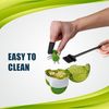 Garlic Chopper Roller Set with Peeler and Cleaning Brush - Effortless Garlic Mincing
