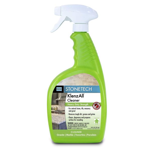 STONETECH KlenzAll Cleaner, Heavy Duty Cleaner for Stone & Tile, 24OZ (709ML) Spray Bottle