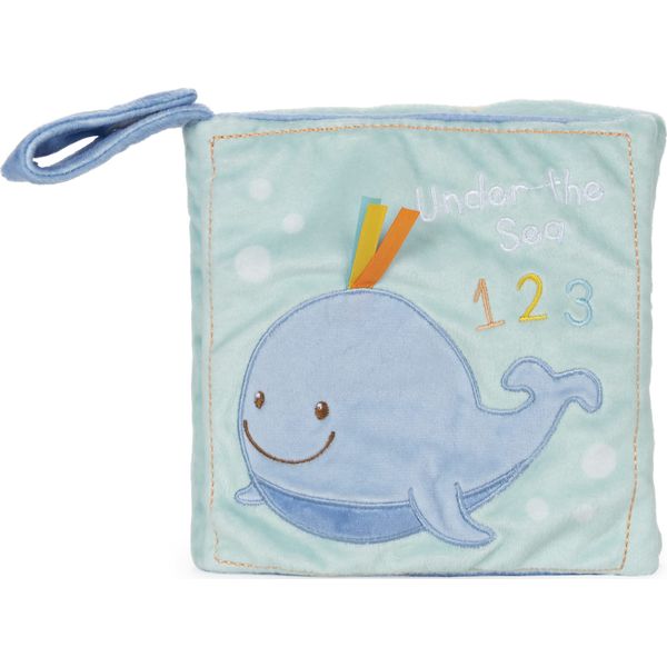 GUND Baby Sleepy Seas 123 Whale Soft Book Plush Stuffed Sensory Stimulating Toy, 8"