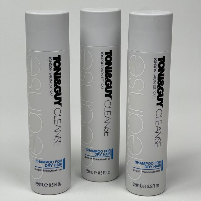 (Pack of 3) Toni & Guy Cleanse Shampoo for Dry Hair, 8.5 oz. -- New