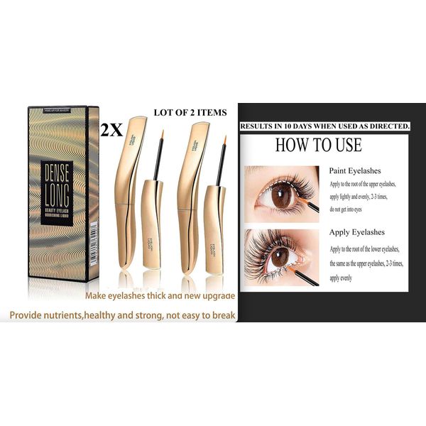 LOT OF 2 Nutrilash Eyelash Volumizing Growth Serum, Boosts Natural Lash Growth