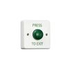 Digiteck RGL EBGB01P Standard white Plastic button surface mounted with green domed button - Press to Exit