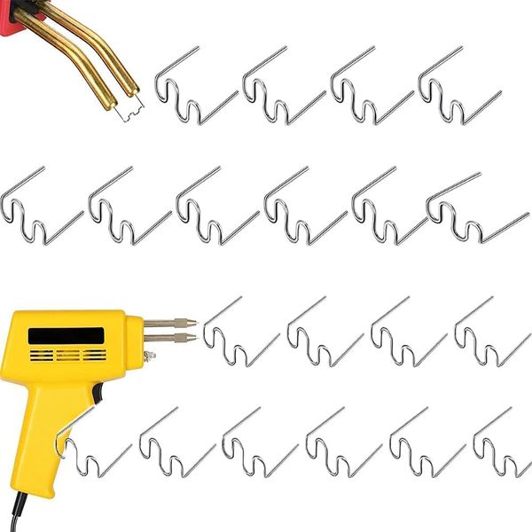 Welding Staples 1000 Pcs Hot Staples Wave Welding Rods Plastic Welder Wave Staples Welding Nails for Bumper Repair Welding Repair Machine 0.6mm 0.8mm