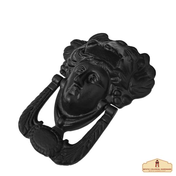 Cast Iron Door Knocker Goddess Athena Rustic Home D?cor Hardware Accessory, 6.5"