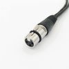 SIENOC 30cm Silver XLR(F) to Dual 2 XLR(M) Splitter Cable