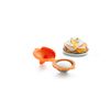 Lékué Poached Pod Maker, Orange, Pack of 2