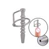 Stainless Steel Through-Hole Sounding Sounds Plug Man Enhancer Dilator with Ring