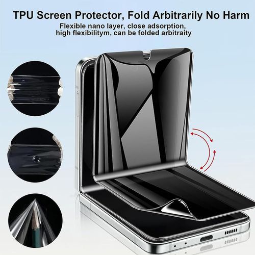 for Motorola Razr 2025 Privacy Screen Protector [Touch Sensitive], 1 Pack Inner Matte Screen Protector and External Matte Screen Film, Case Friendly,Anti-Peeping,No Bubbles,No Creases