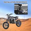 GOOFIT Motorcycle Link Length Modified Chain Tensioner Adjuster Replacement For ATV Black
