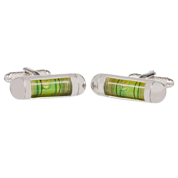 Spirit Level DIY Cufflinks Presented in Onyx Art Cufflink Box
