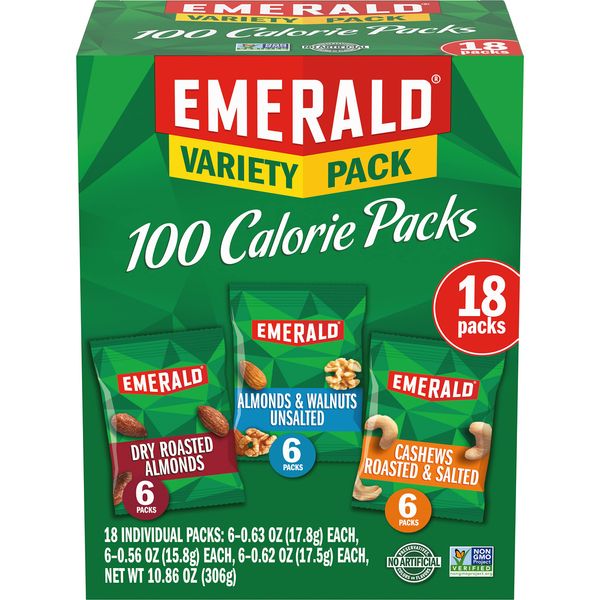 Emerald Nuts, 100 Calorie Variety Pack, 18 Count