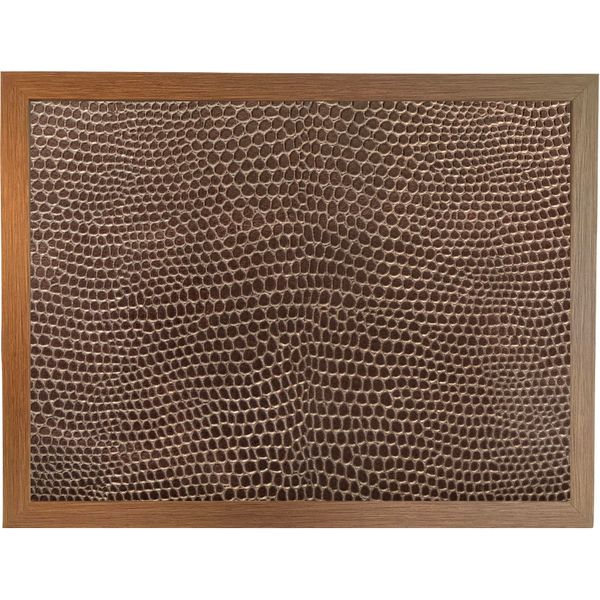 Brown Leather Lap Tray with Beanbag Cushion: Printed Tan Snake Skin Cushioned Lap Tray for Eating, Food Tray for Bed, Breakfast, TV Dinner, Padded Laptop Desk Tray (Frame Colours x 4)